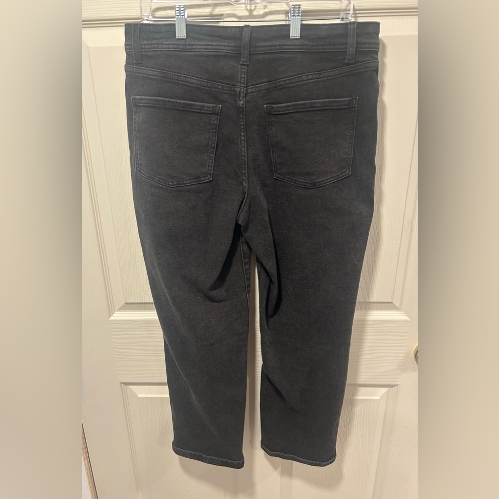 Black Denim Boyfriend Jeans - Picture 2 of 6